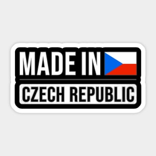 Made In Czech Republic - Gift for Czech With Roots From Czech Republic Sticker